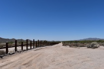 US-Mexico border road at Organ Pipe Cactus National Monument